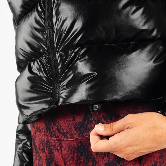 Sold | Fabletics Wander Puffer Jacket Shiny Black XXL - Picture 5 of 16